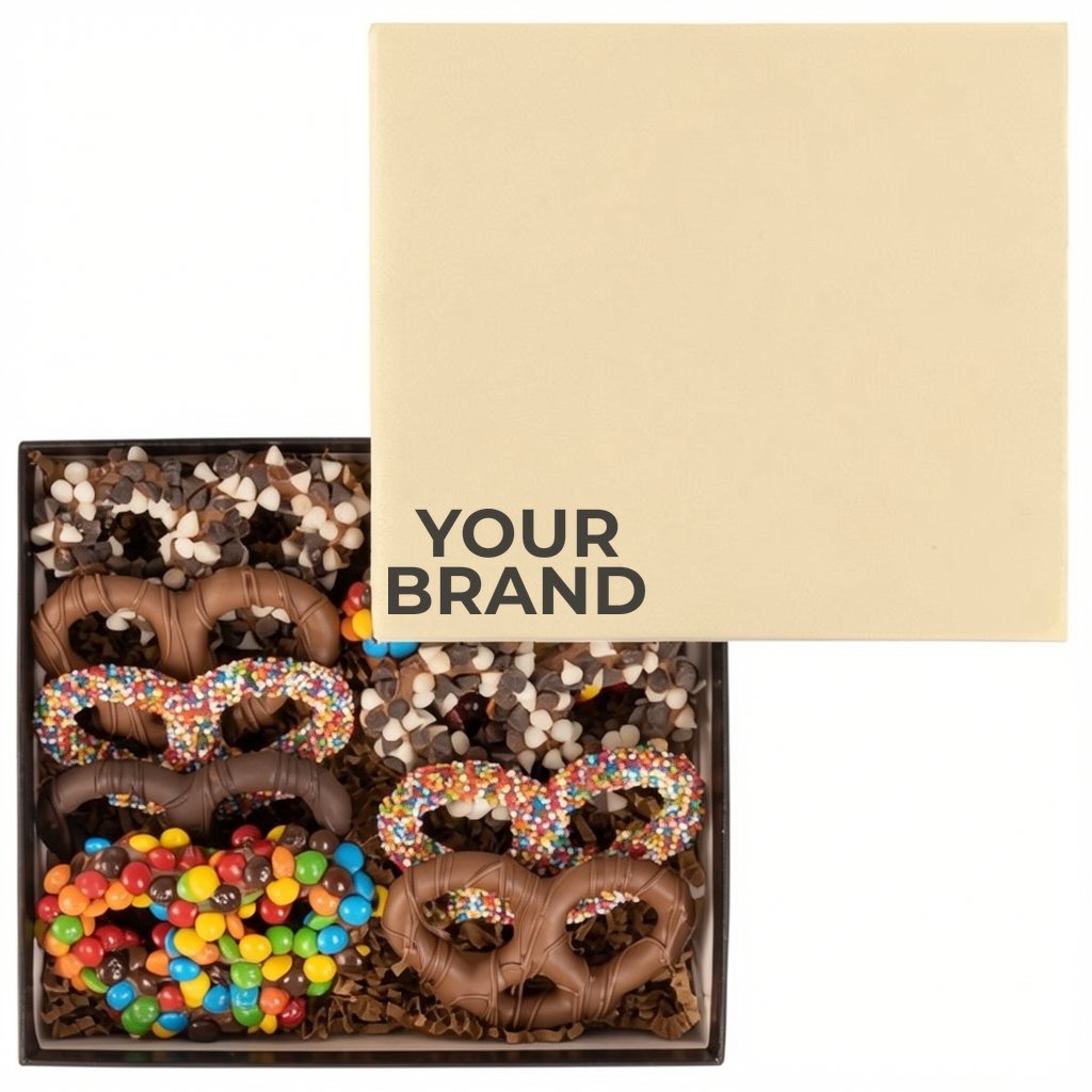 Premier Pretzel Deluxe Gift Box with Full Color Lid