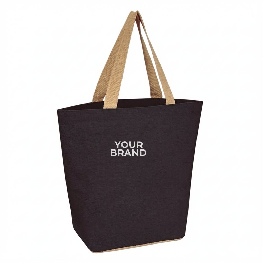 Marketplace Jute Tote Bag