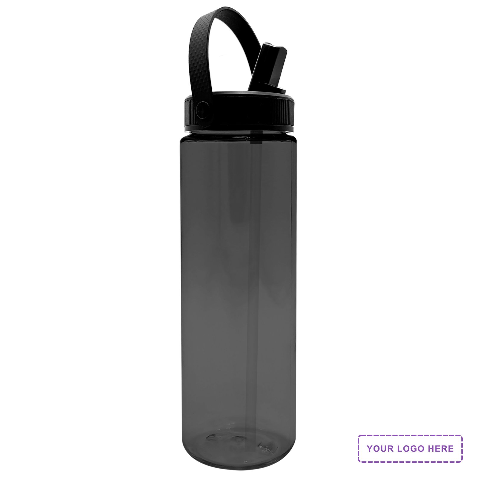 Garyline® Freedom Tritan® Bottle with Flip-Straw, Swivel-Handle Lid - 28 oz.