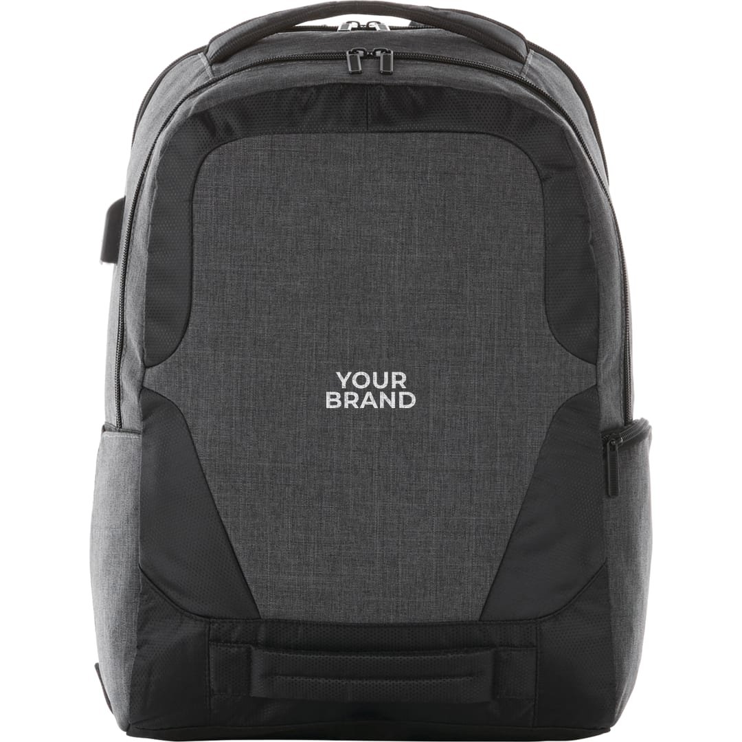Overland 17" TSA Computer Backpack w/ USB Port · Example of personalization. Yours carries your brand.