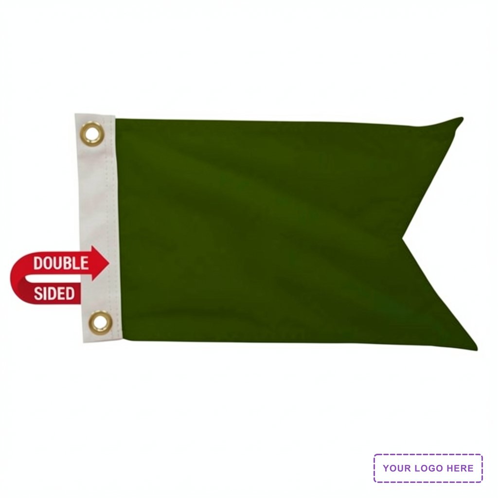 8" x 12" Polyester Guidon Flag Double-Sided