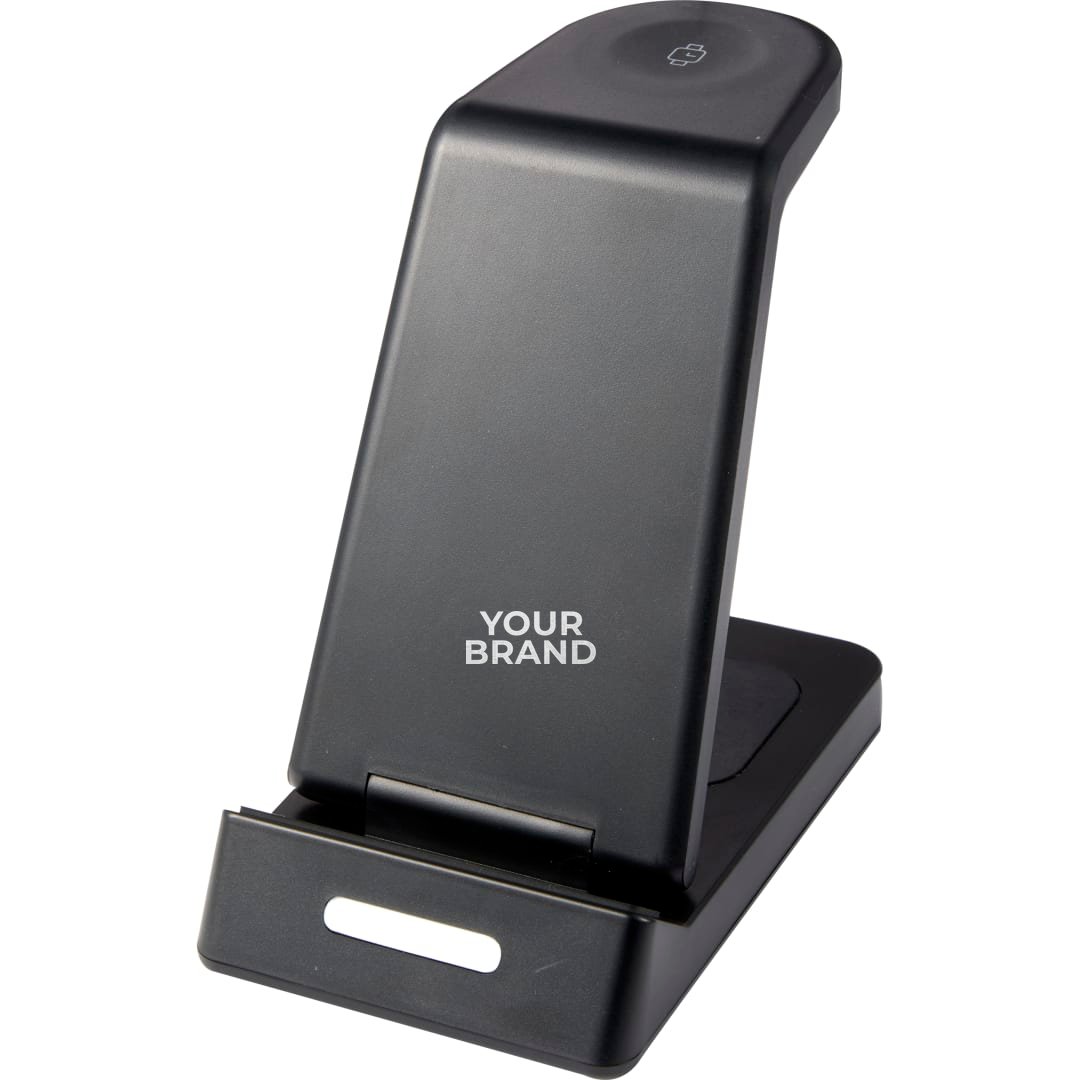 TriCharged 3-in-1 15W Wireless Charging Stand