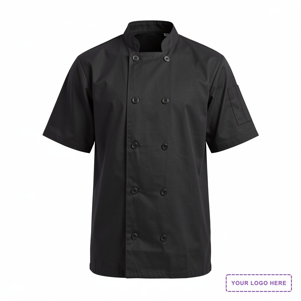 Unisex Short Sleeve Recycled Chef Coat - RP656