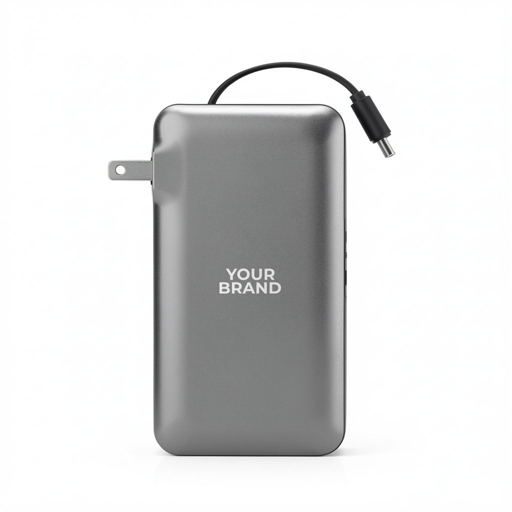 10,000 mAh PhoneSuit® Journey AC All-In-One Portable Battery Pack & Wall Adapter