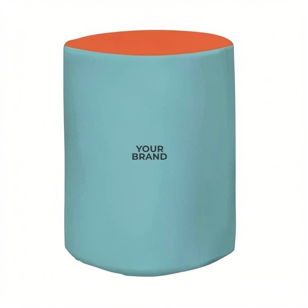 Bar-Height Round Fitted Table Throw (Full-Color Full Bleed)