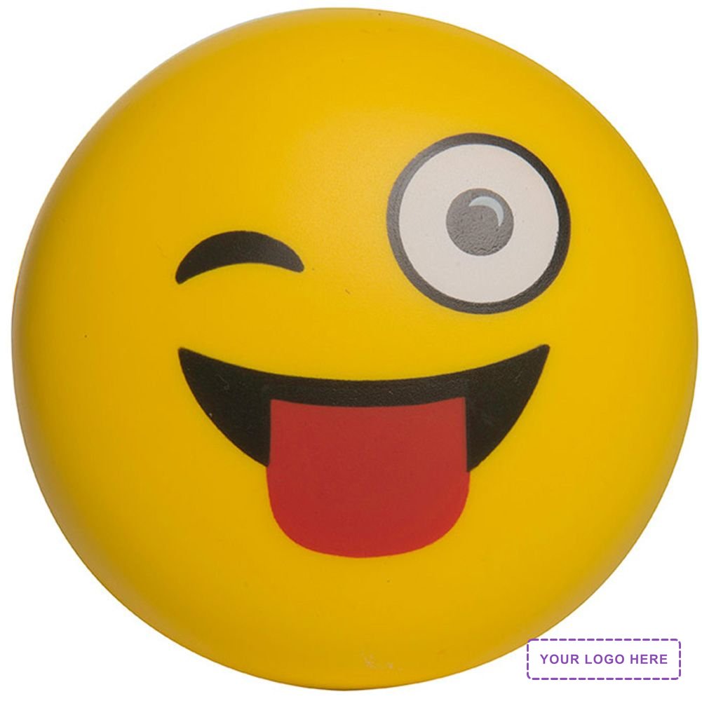 Wink Emoji Disc Stress Reliever