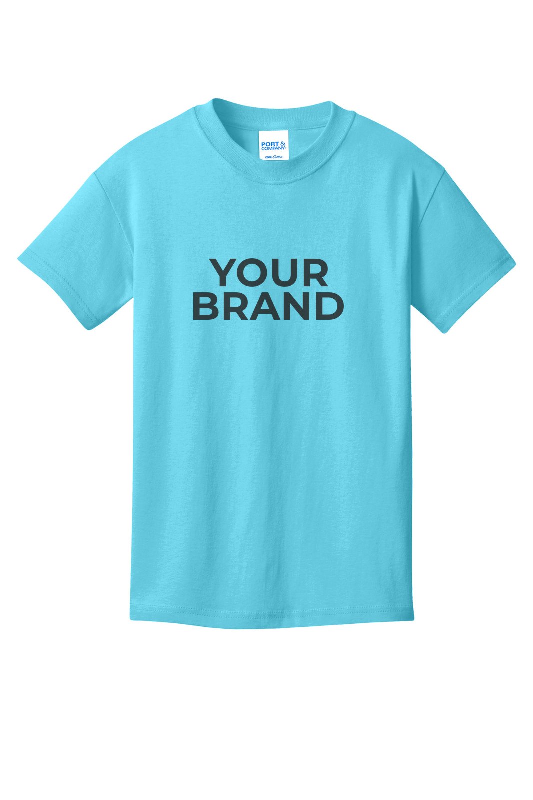 Port & Co Youth Core Cotton Tee. PC54Y · Ejemplo de personalización. La tuya lleva tu marca.