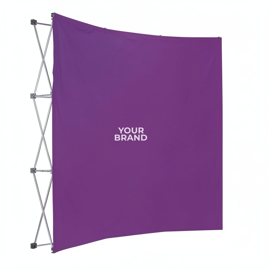 8' Curved Splash Floor Display Face Kit (Block-Out Fabric)