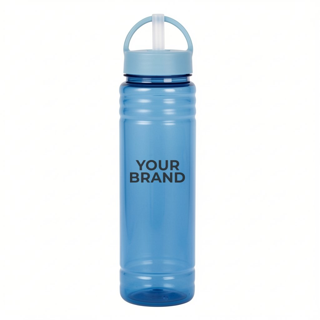 Garyline® Slim Fit Bottle with Ring-Straw Lid - 24 oz.