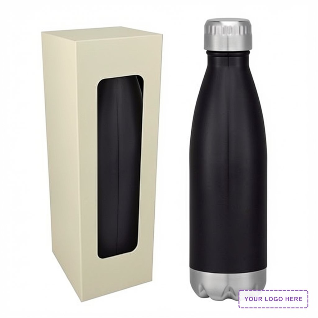 16 Oz. Full Color Swiggy Stainless Steel Bottle With Custom Window Box