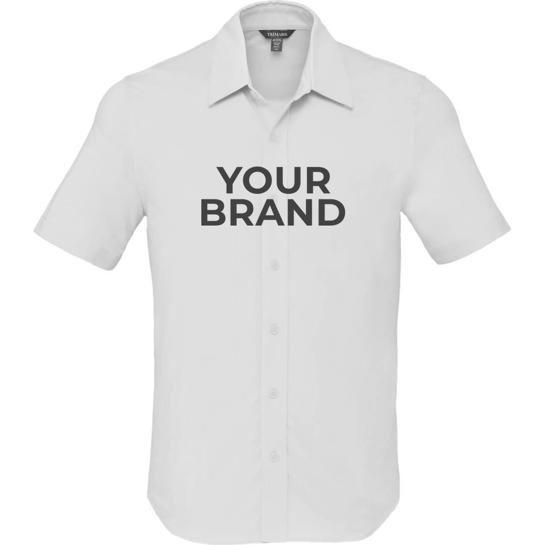 TATRA Eco Short Sleeve Knit Shirt - Men's · Example of personalization. Yours carries your brand.