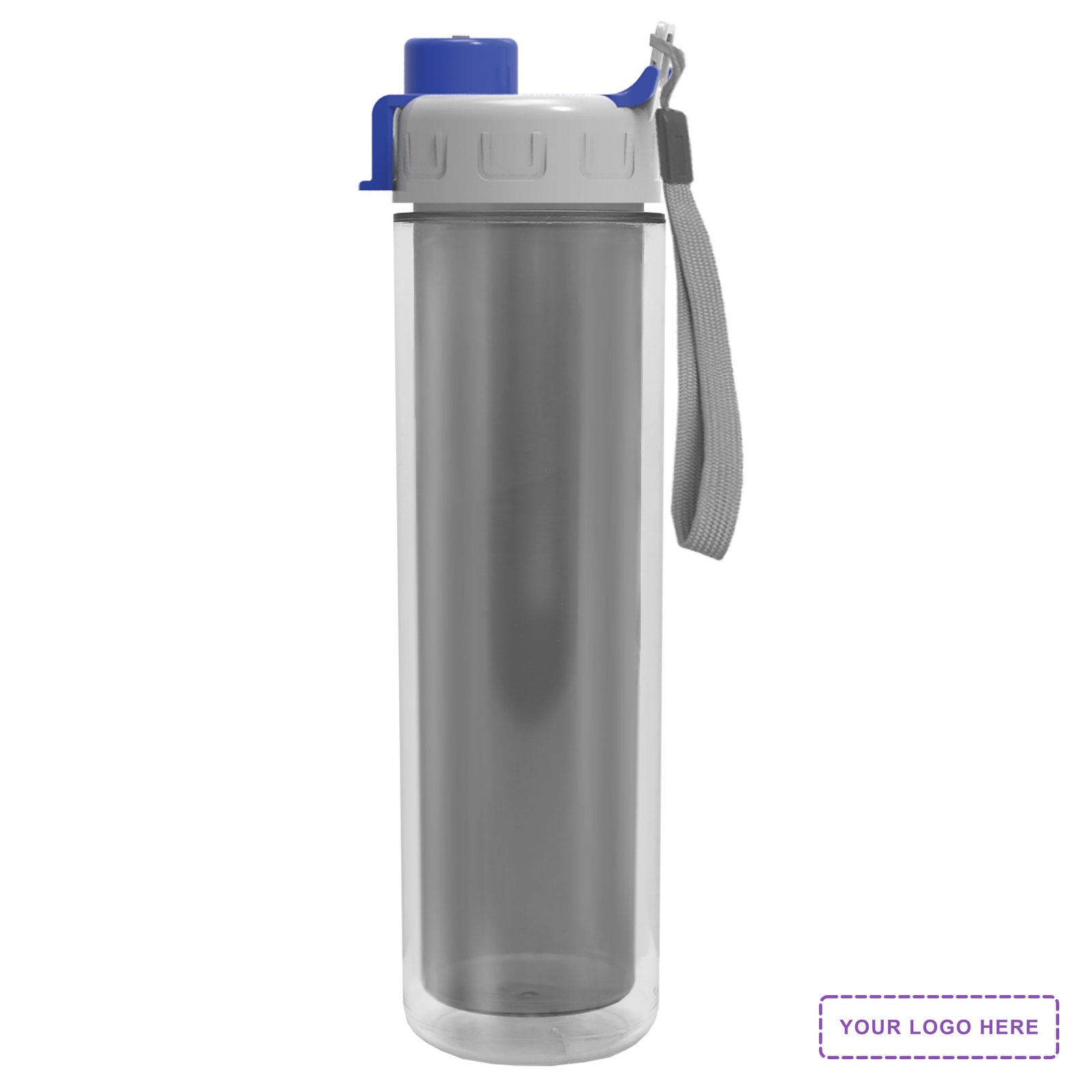 Garyline® Chiller Insulated Bottle with Quick-Snap Lid and Full-Color Paper Insert - 16 oz.
