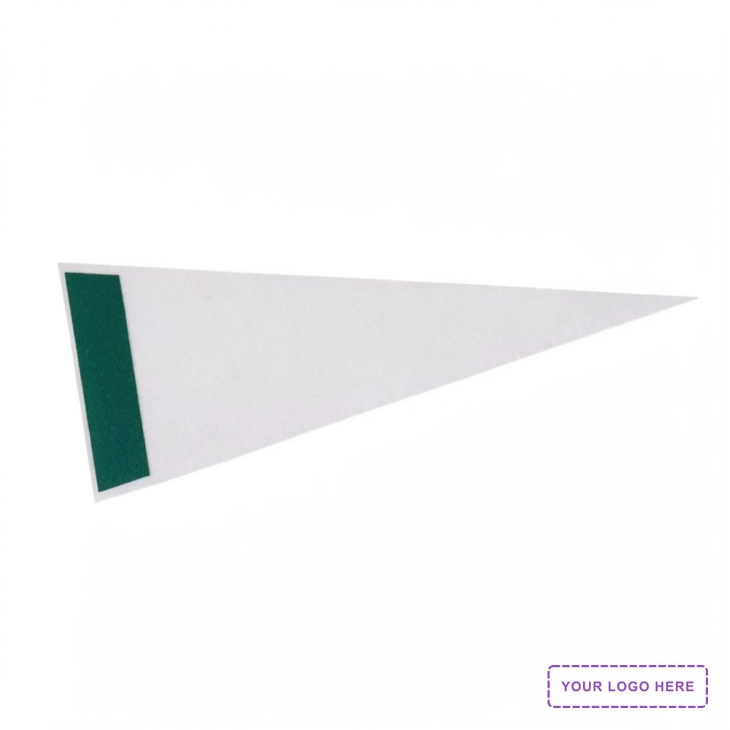 4" x 10" White Felt Pennant, Printed Strip