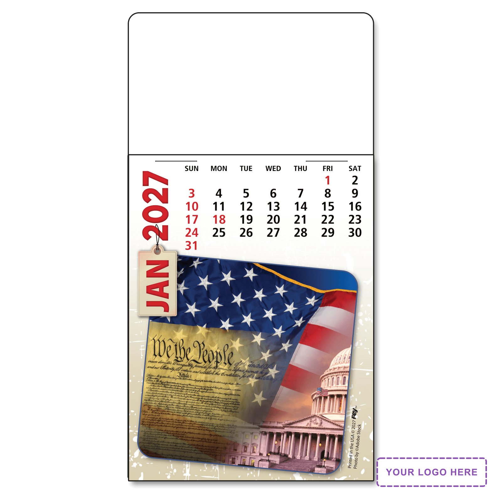 Adhesive Peel-N-Stick® Calendar - Americana Pad