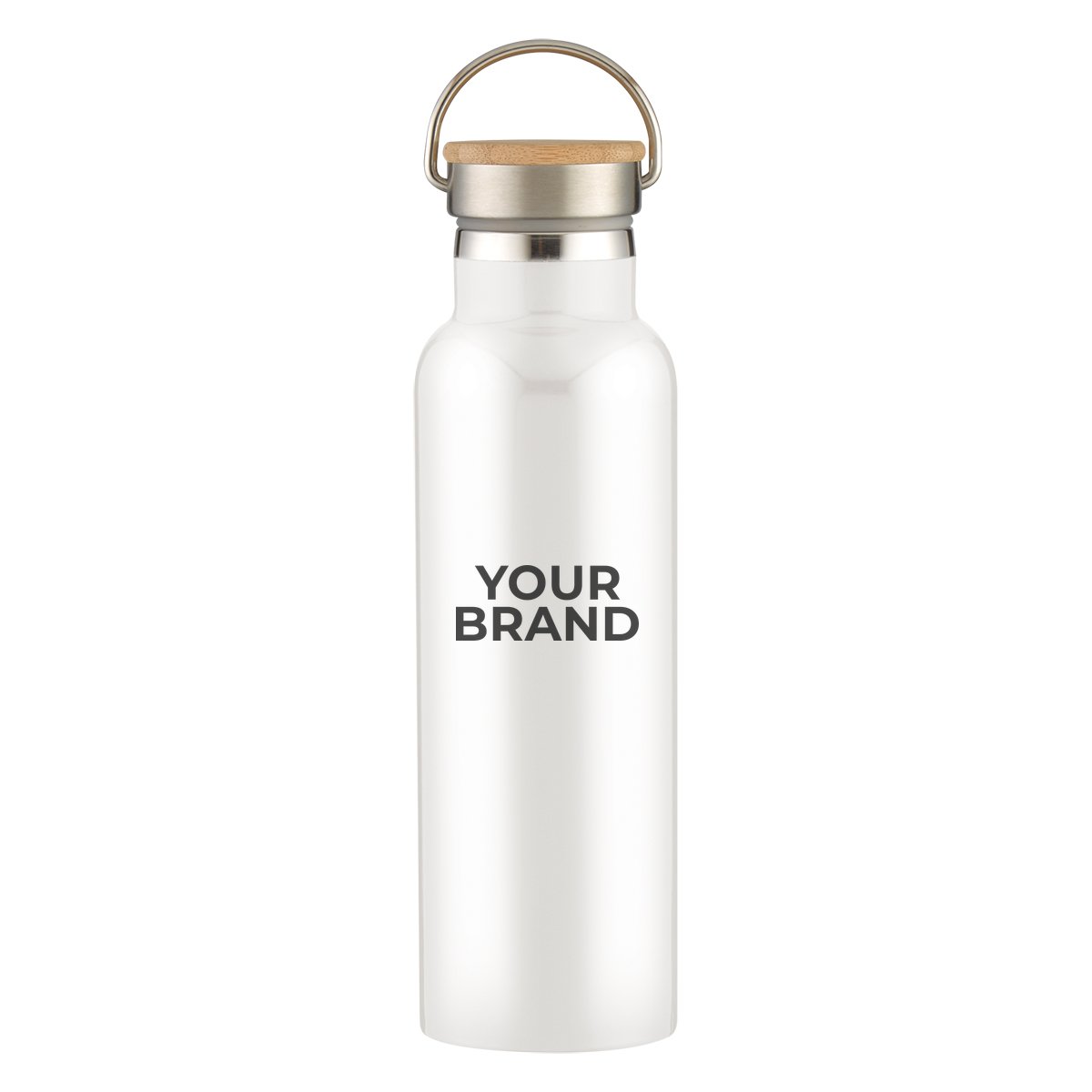 21 Oz. Tipton Recycled Stainless Steel Bottle With Bamboo Lid