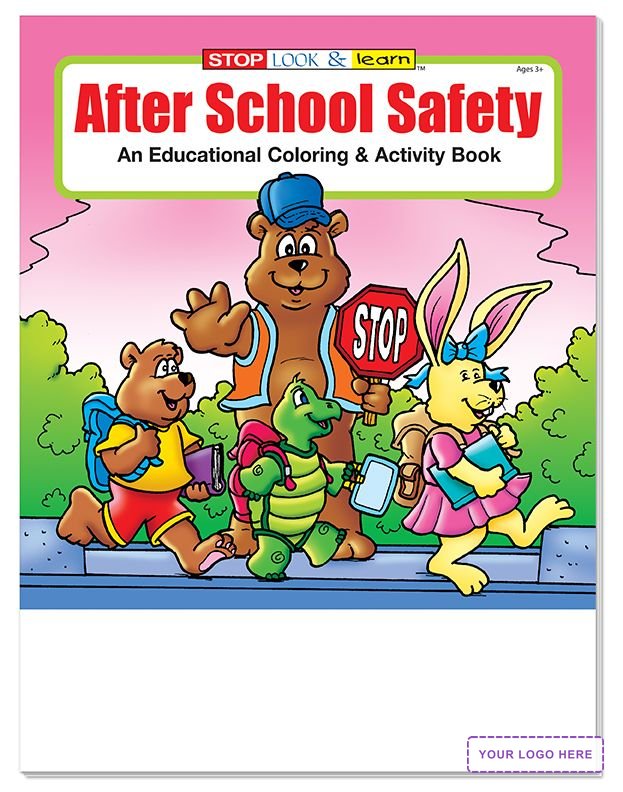 COLORING SET - After School Safety Coloring Book Fun Pack