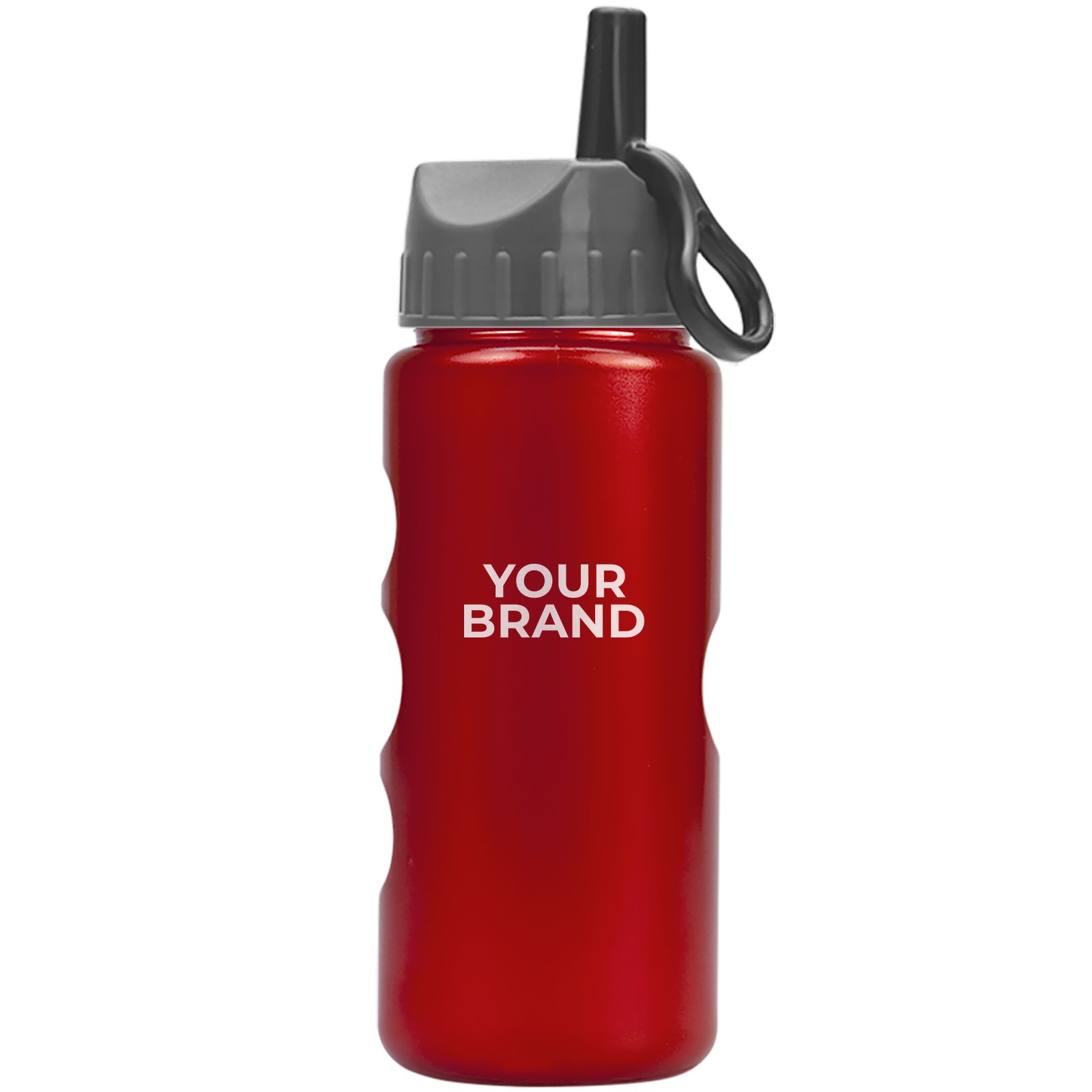 Garyline® Mini Peak Tritan® Metallike Bottle with Ring-Straw Lid - 22 oz.