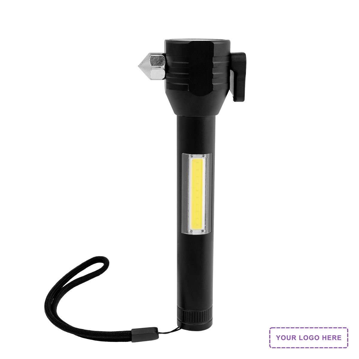 Safety Tool With Rechargeable COB Flashlight 2.0