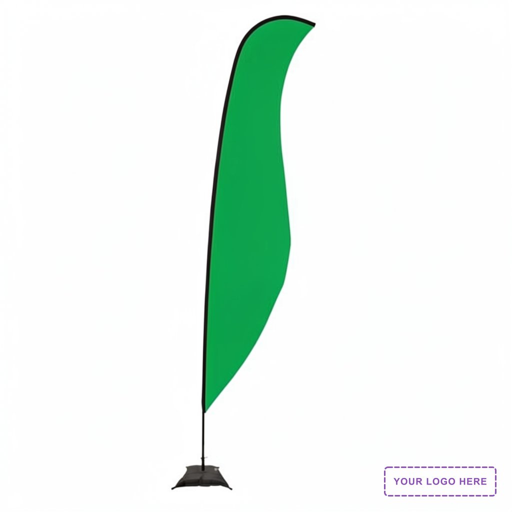17' Premium Sabre Sail Sign Kit (Single-Sided with Scissor Base)