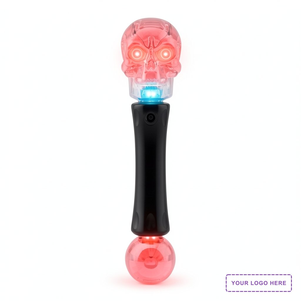 Flashing Skull LED Wand with Sound