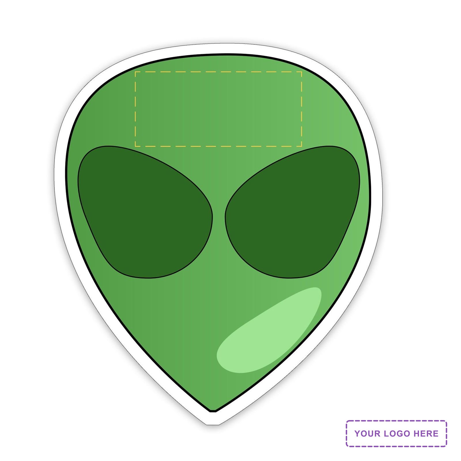 Alien Shaped NoteKeeper™ Magnet 35 Mil