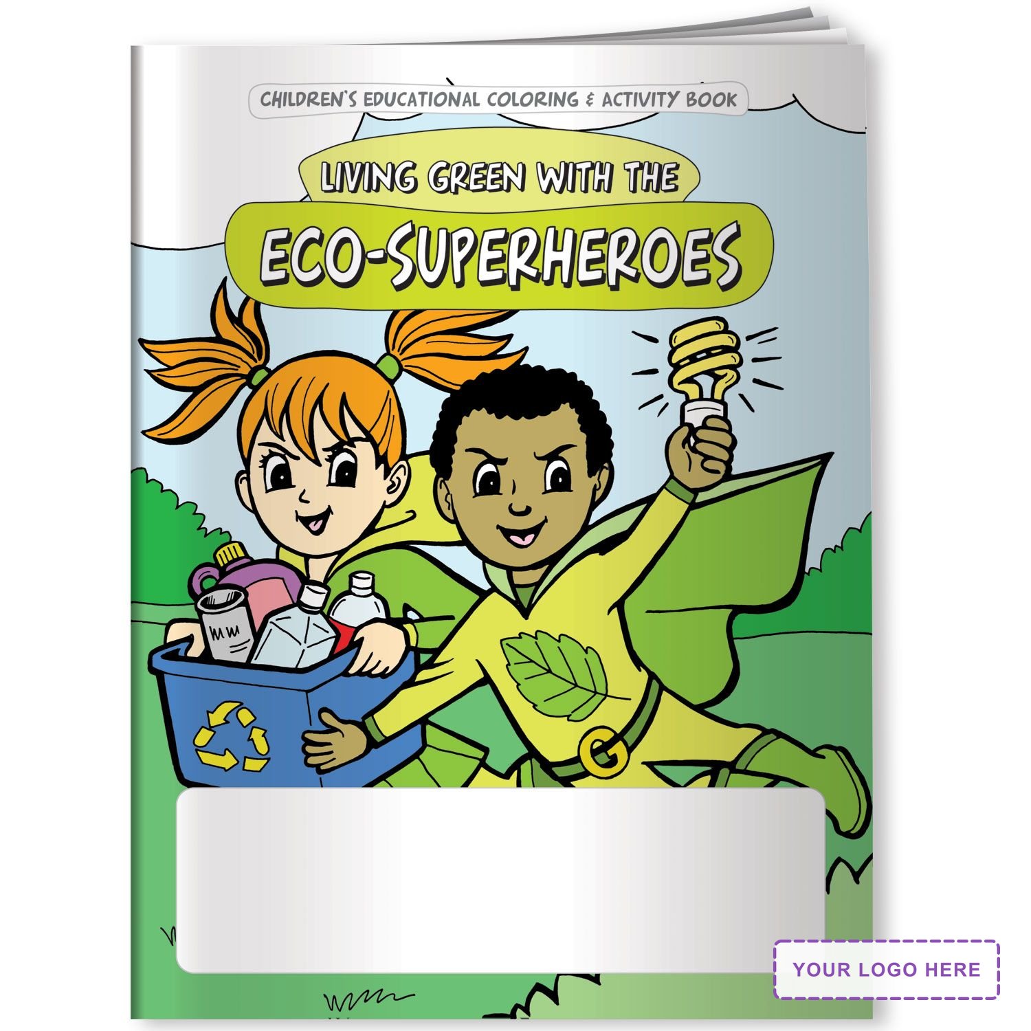 Coloring Book - Living Green with Eco-Superheroes