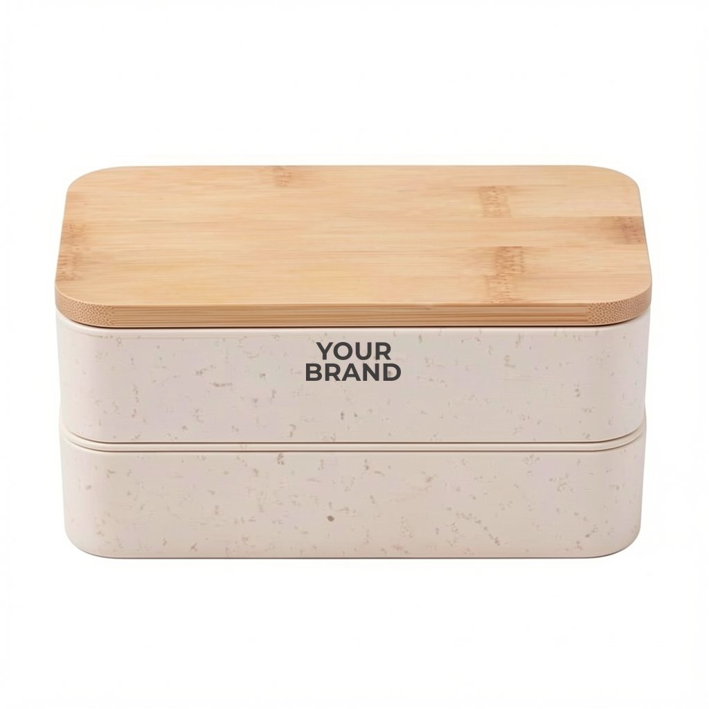 Stackable Bamboo Fiber Bento Box