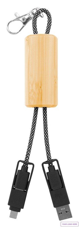 Bamboo Slider Multi-Chargin Cables