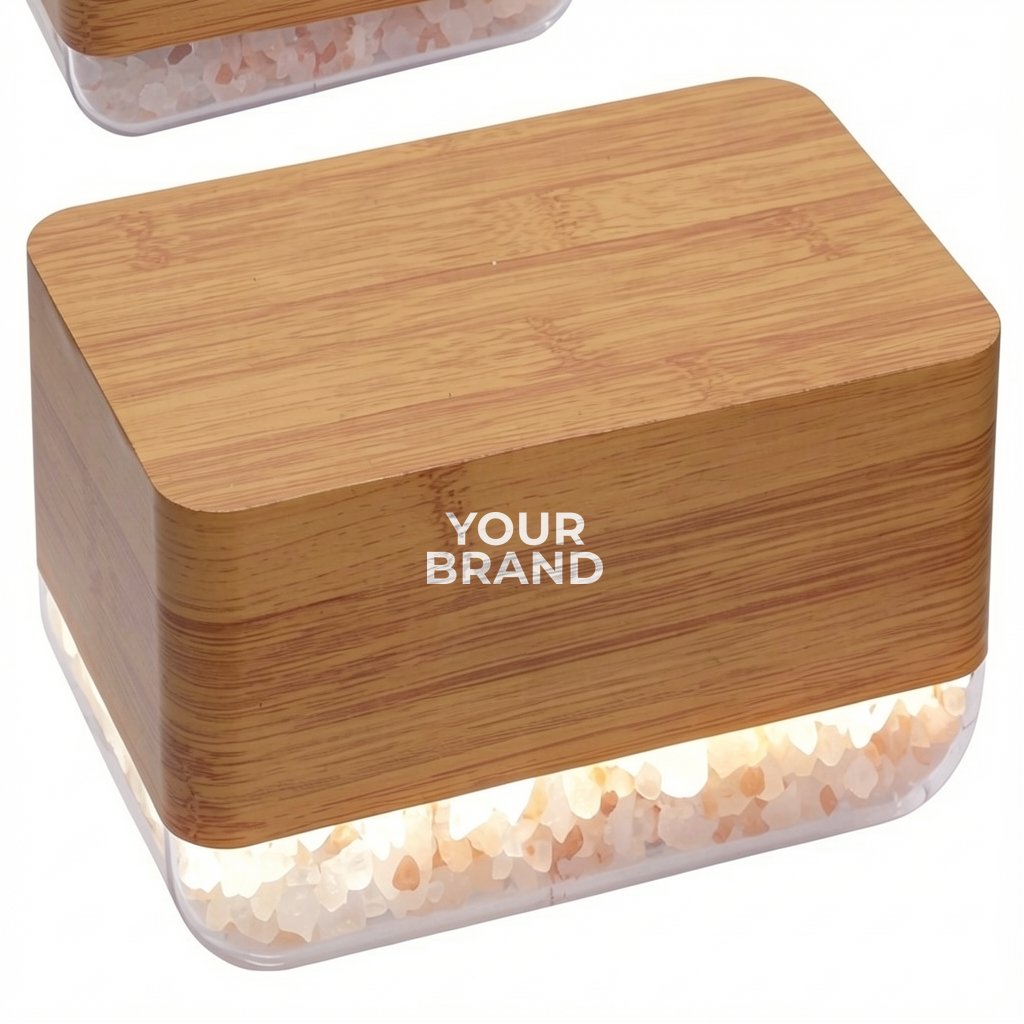 Sunrise Alarm Clock with Himalayan Salt Lamp + Wireless Charger