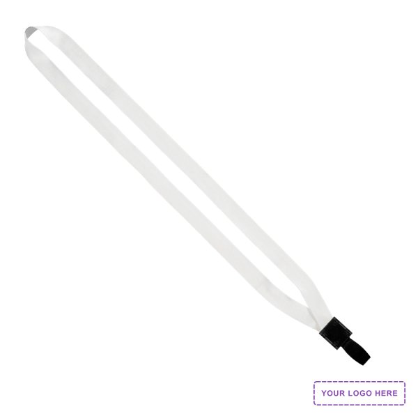 1/2" Dye-Sublimation Lanyard with Non-Swivel Plastic Hook