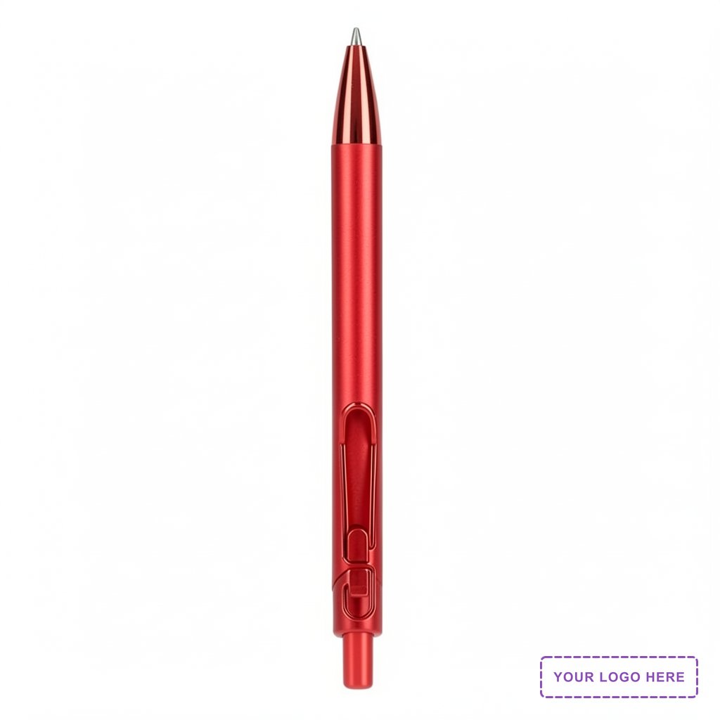 Metallic Recycled Aluminum Soft Touch Gel Pen