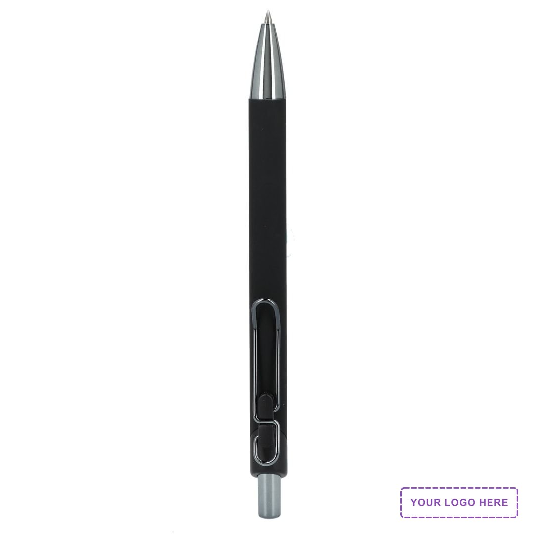 Metallic Recycled Aluminum Soft Touch Gel Pen