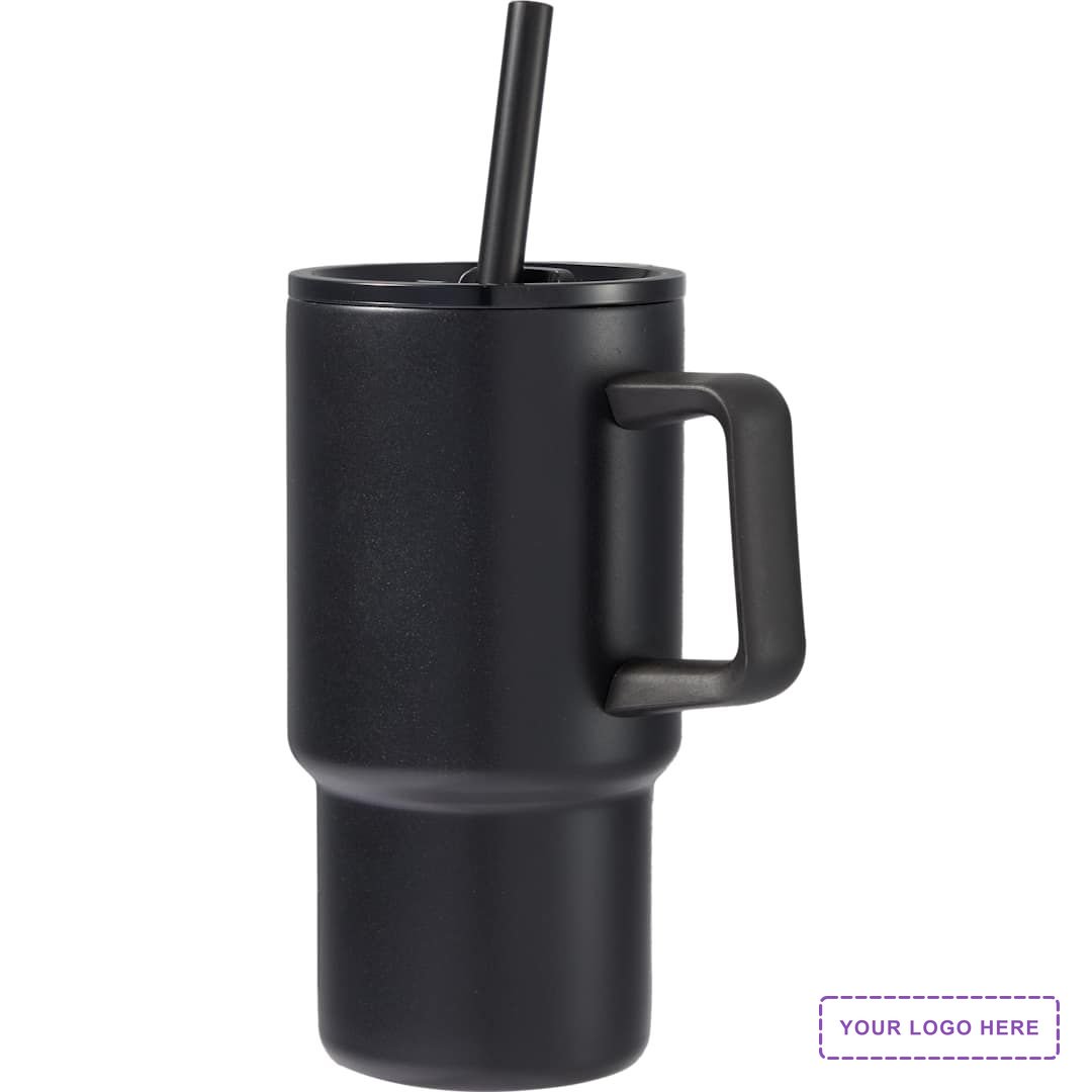 Summit 18oz Recycled Vacuum Insulated Mug w/ Straw