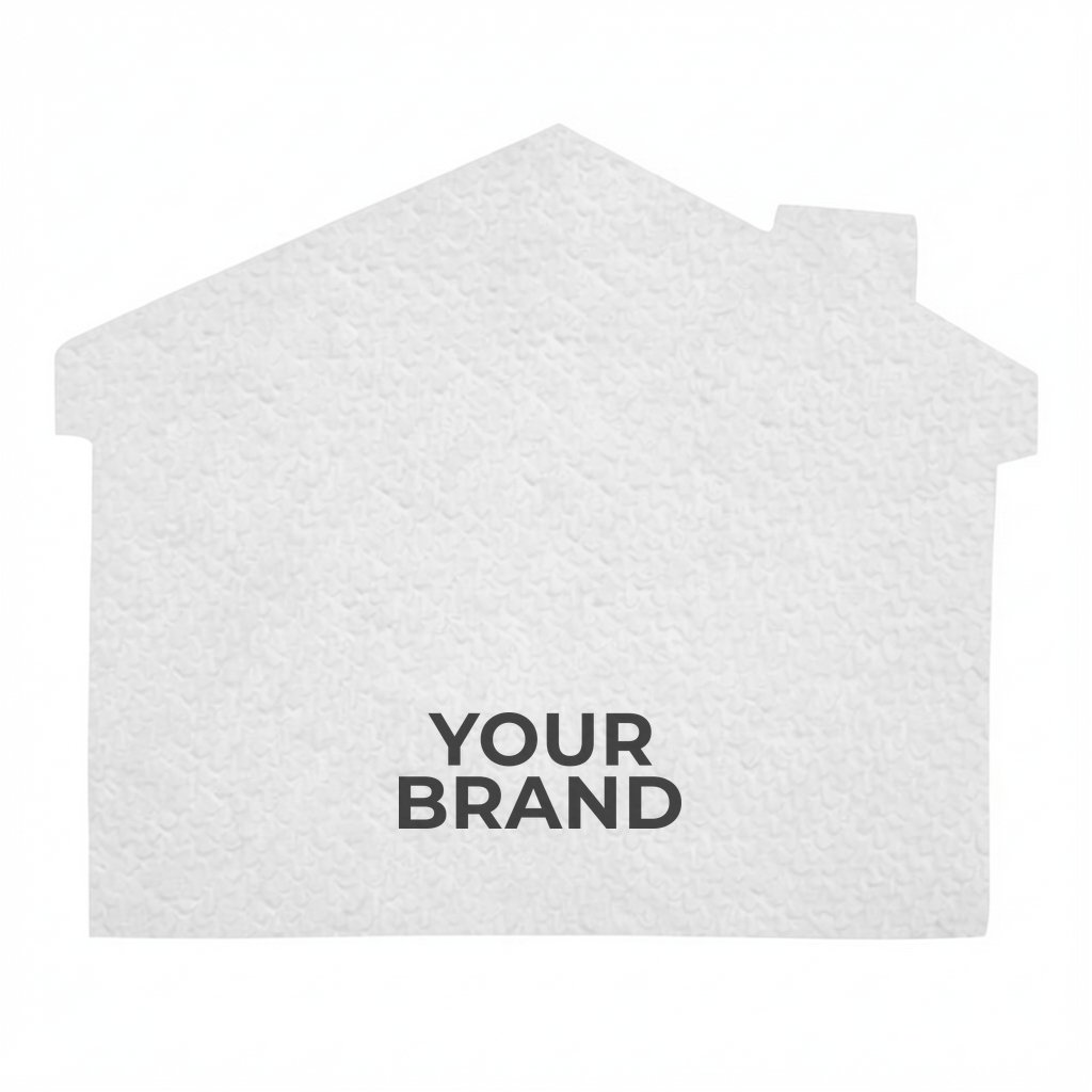 House Shaped Microfiber Cleaning Cloth