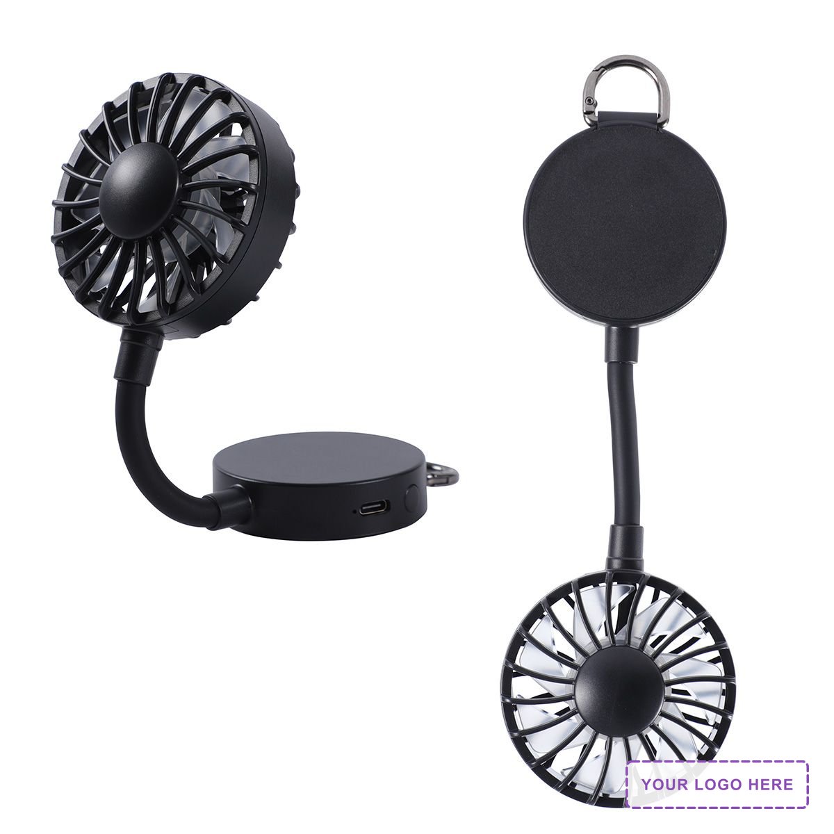 Cool Clip Rechargeable Portable Fan with Magnet Base