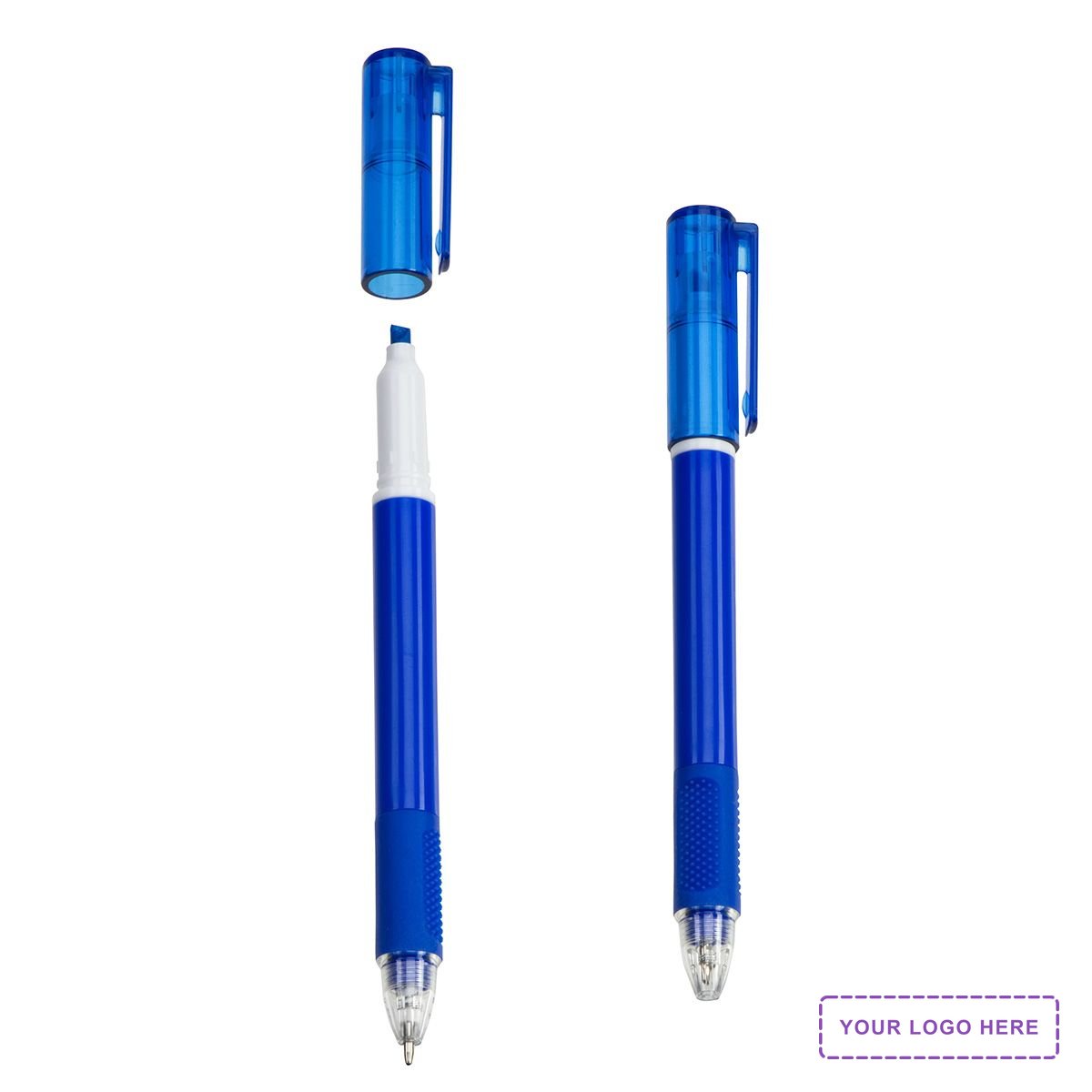 Skywriter Combo Recycled Plastic Ball Pen & Highlighter