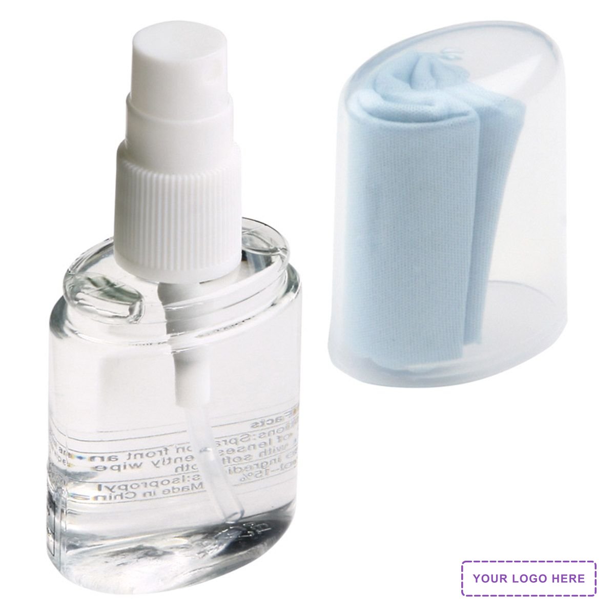 Lens Spray Cleaner with Microfiber Cloth