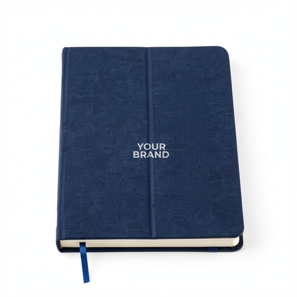 Boardroom Hardcover Journal with Built-In Phone Stand and Pen