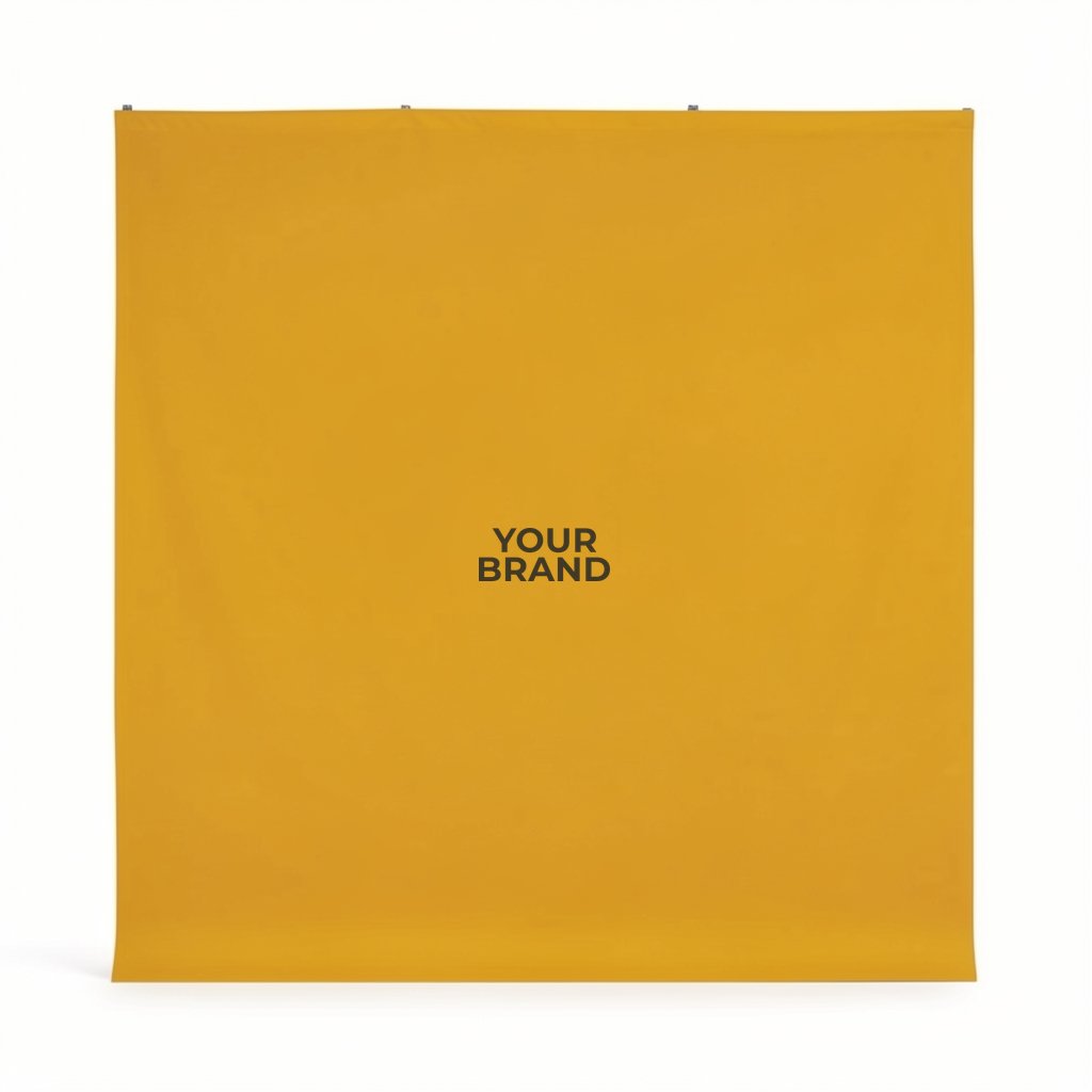 8' Straight Splash Floor Display Wrap Kit (Recycled Polyester Knit)