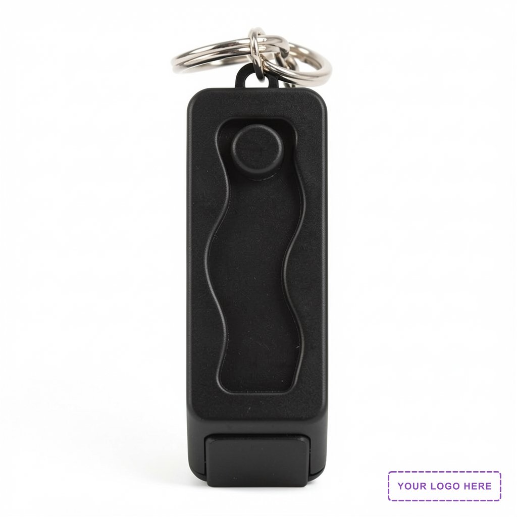 Contour Phone Stand Key Chain with Finger Fidget