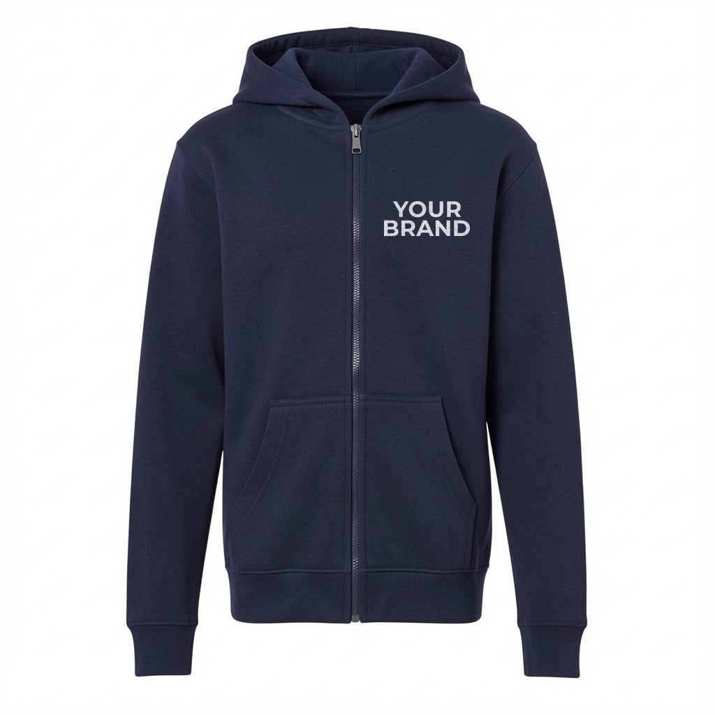Youth Midweight Full-Zip Hooded Sweatshirt - SS4001YZ