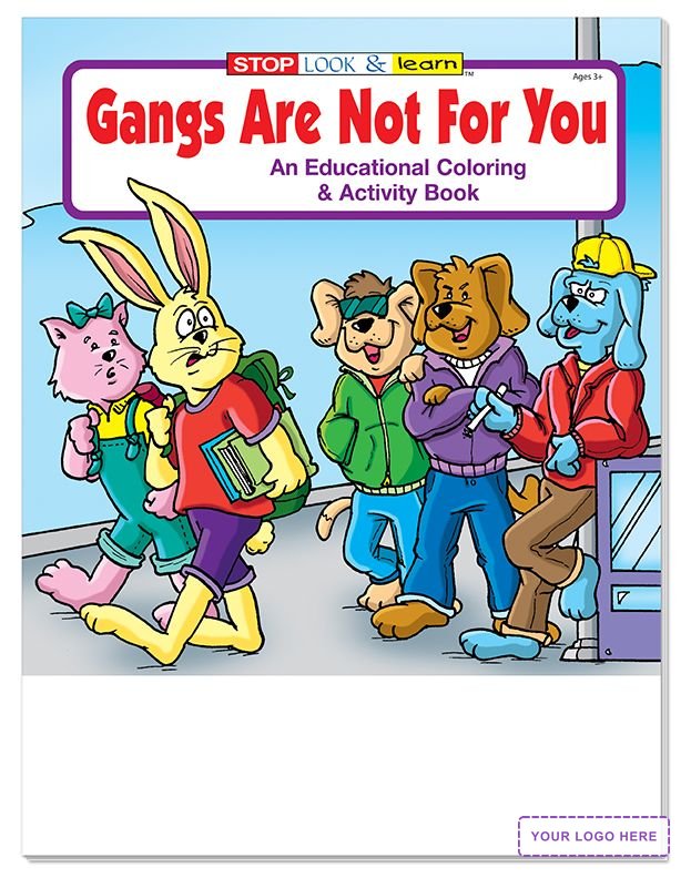 COLORING SET - Gangs are Not For You Coloring Book Fun Pack