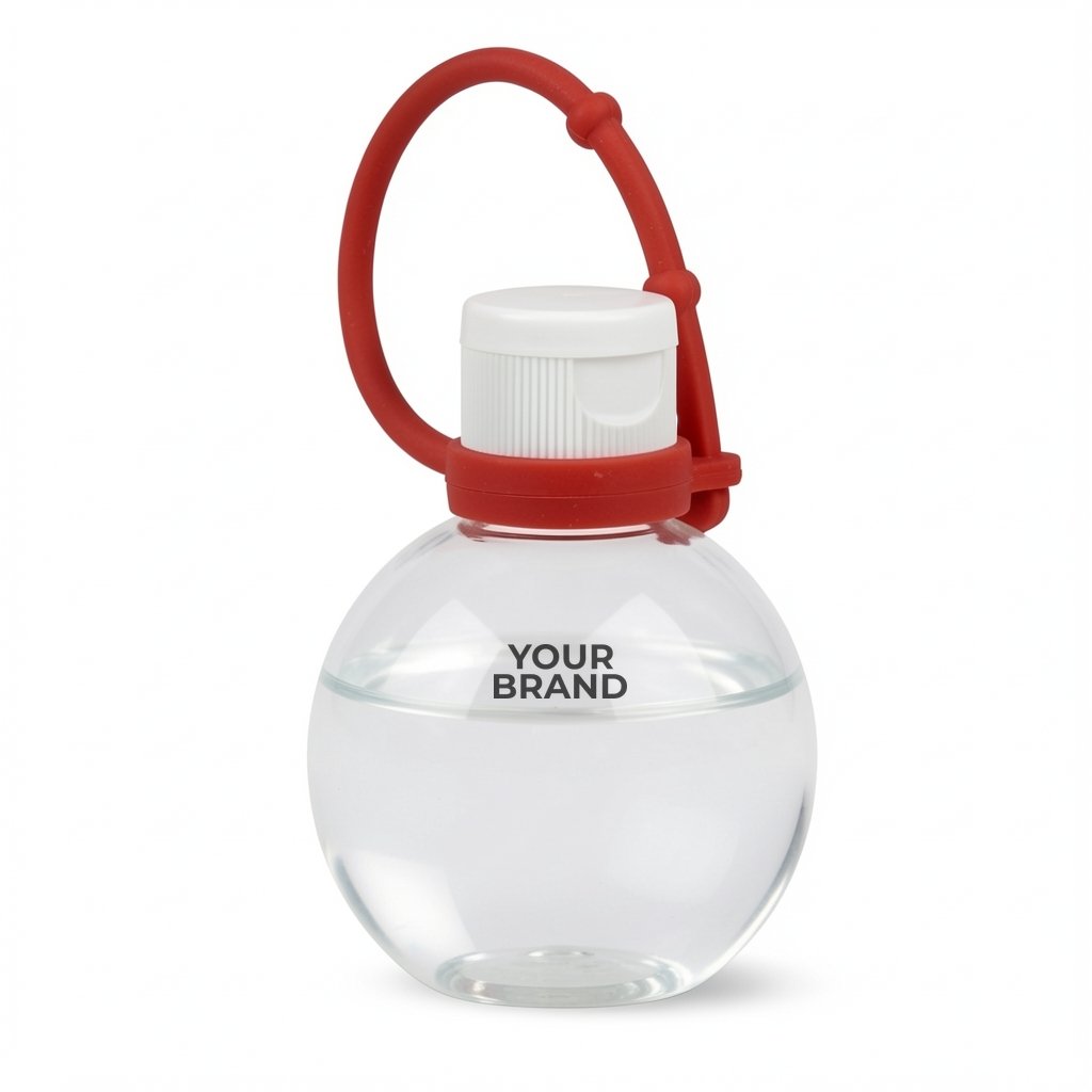 " Santiago SC"1 oz.Hand Sanitizer Antibacterial Gel with Adjustable Silicone Carry Strap- Spot Color