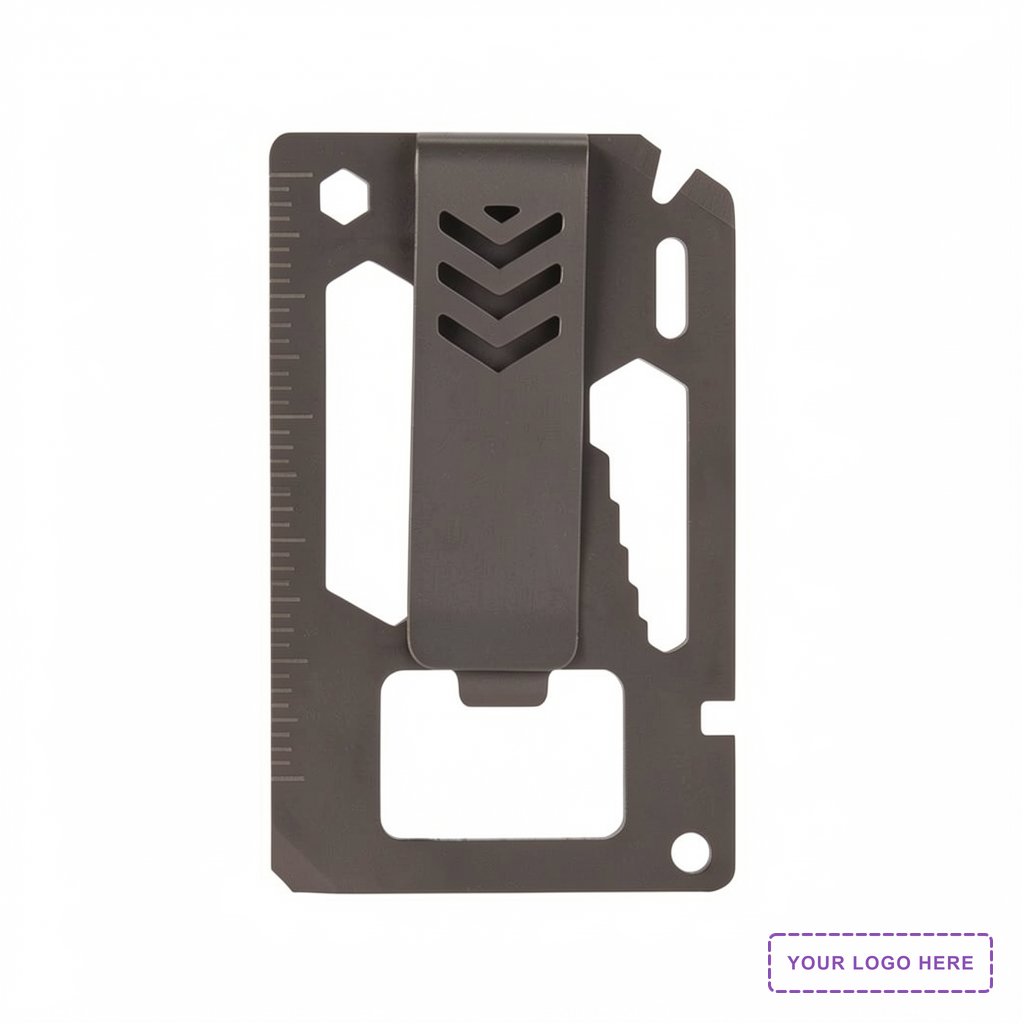 Bridger 9-in-1 Laser Engraved Money Clip Multitool