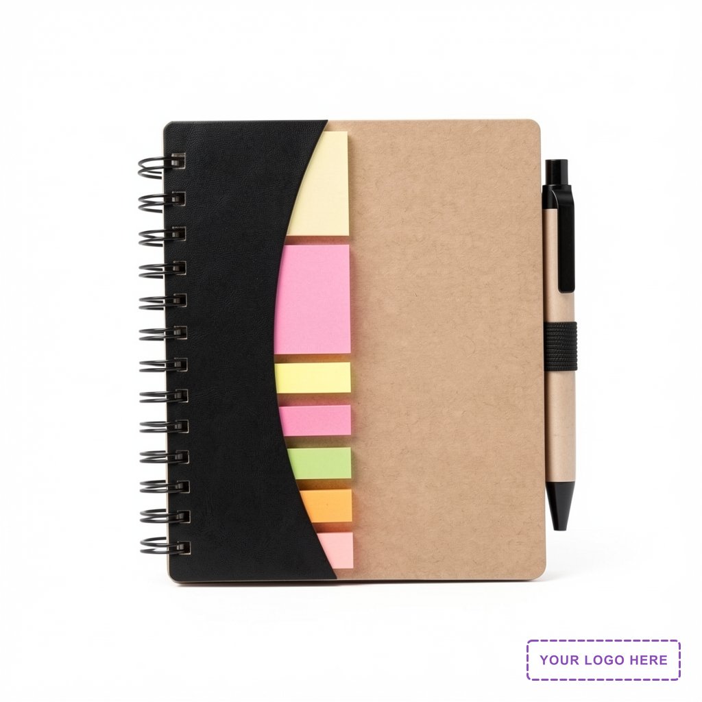 Broome Junior Notebook with Pen, Flags & Sticky Notes