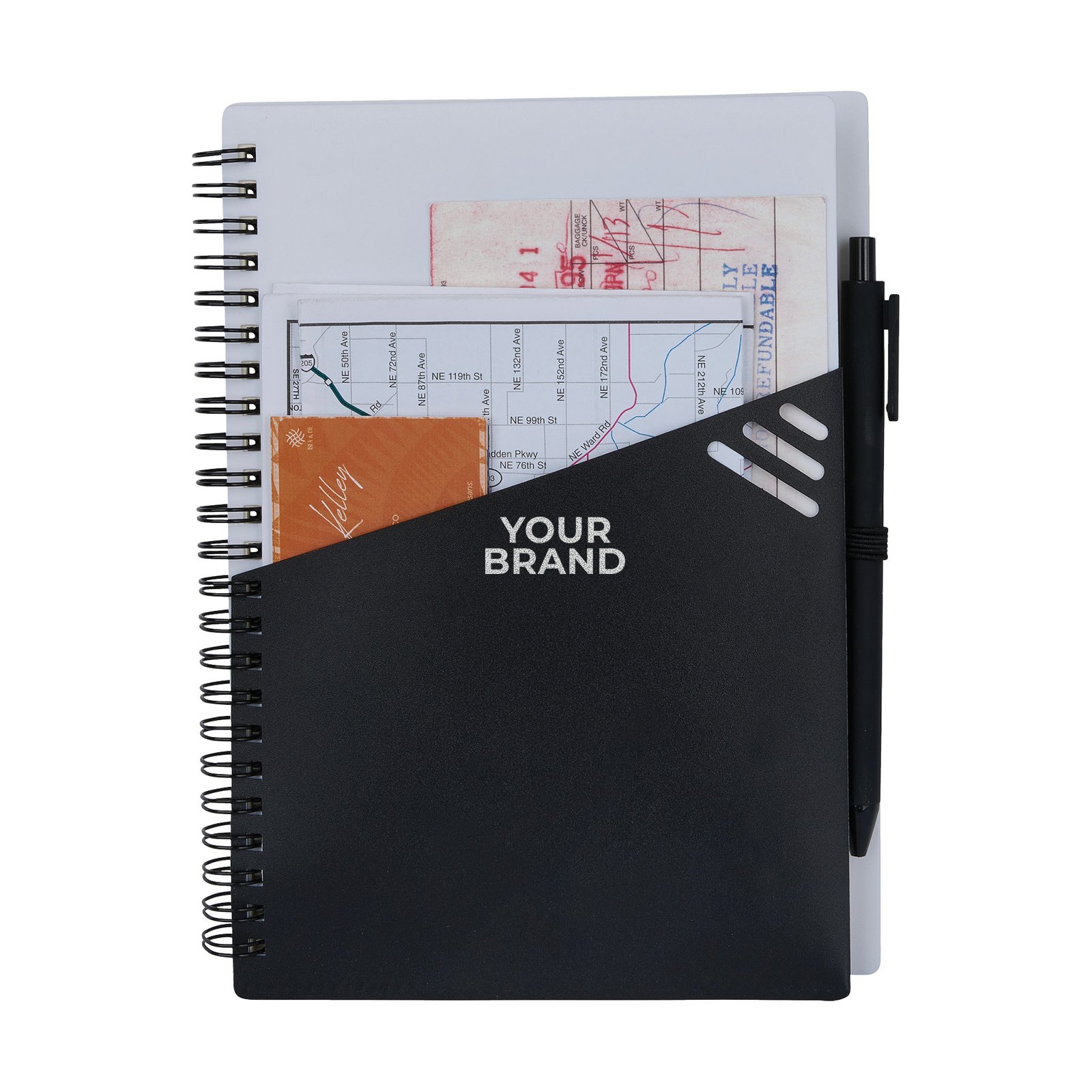 Providence Repreve® Ocean Recycled (RPP) Junior Notebook & Ballpoint Pen w/FSC® Paper