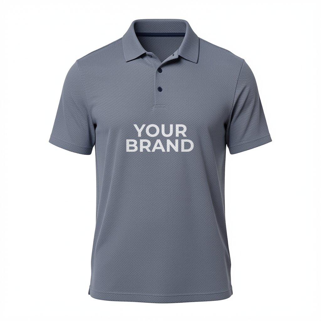 Men's Performance Textured Polo - A2024