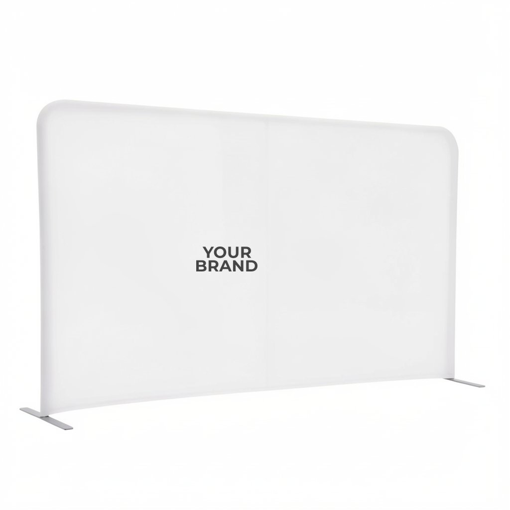 8'W x 54"H EuroFit™ Straight Wall Kit (Recycled Polyester Knit)