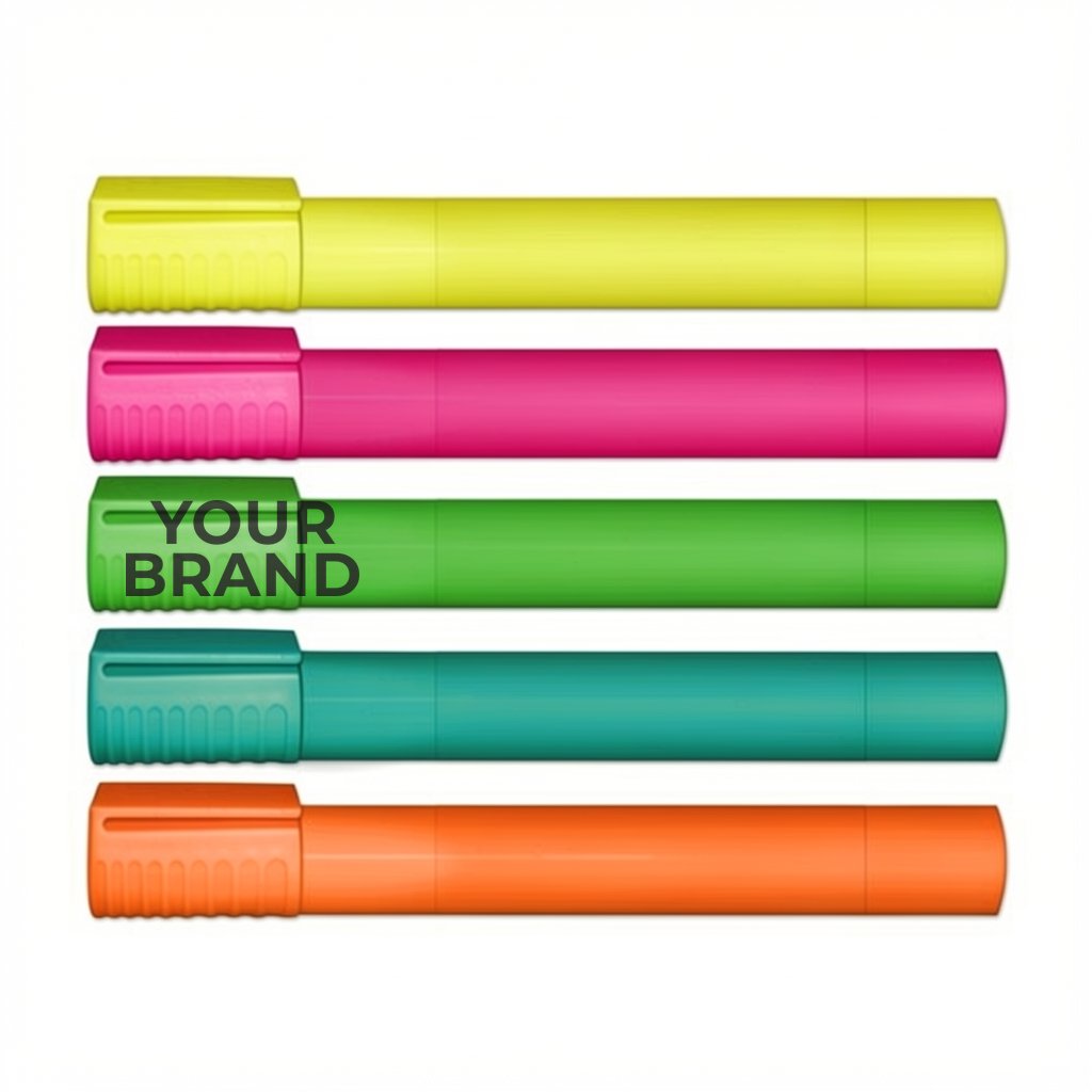 XL Jumbo Extra Large 8" Fluorescent Highlighter with Full Color Decal