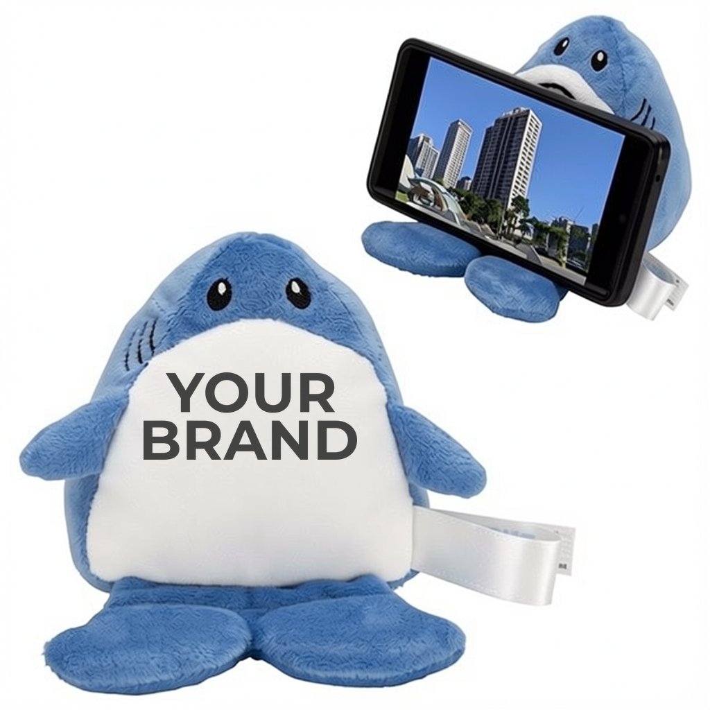Phone Pals™ Weighted Plush Phone Holder - Shark
